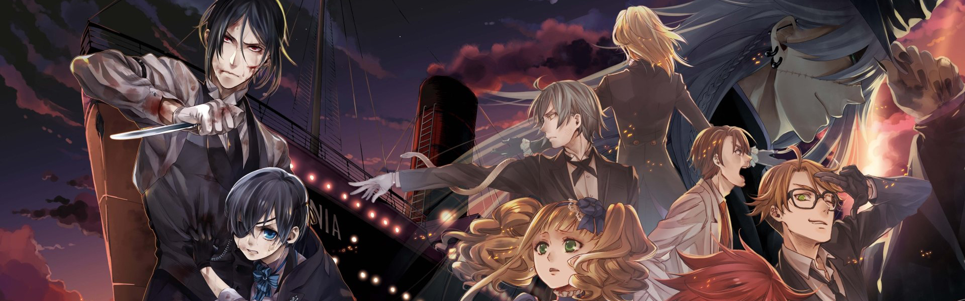 Скачать Тёмный дворецкий: Глава об Атлантике обои HD Скачать Тёмный дворецкий: Глава об Атлантике обои HD